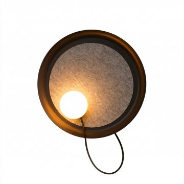 Wire 38 applique laqué texturé - Gris anthracite